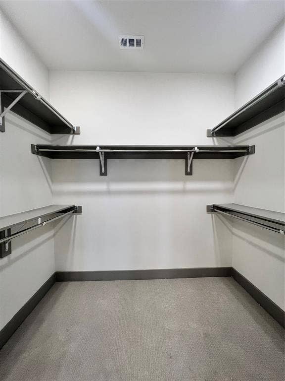 4020 McEwen Road, #9121, Farmers Branch, TX 75244 Walk in closet with light carpet