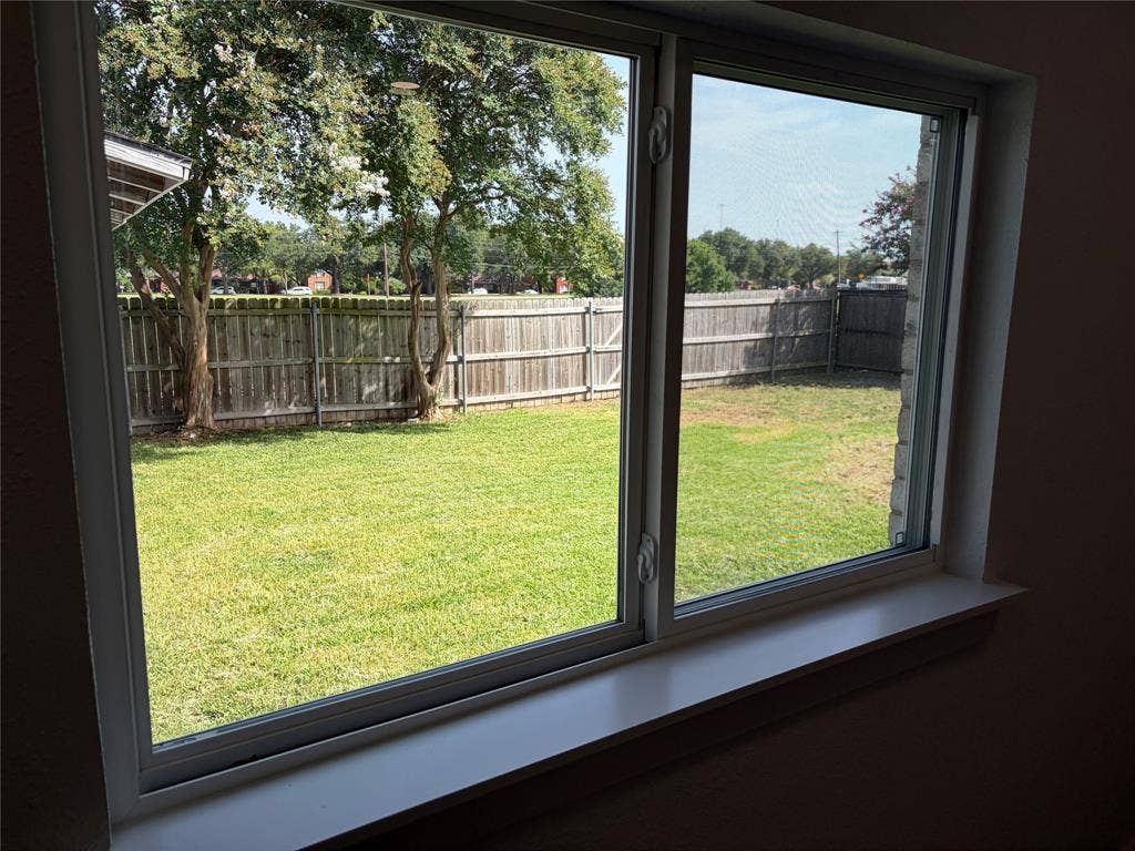1006 Heritage Drive, Garland, TX 75043 Window view from Guest Room 2