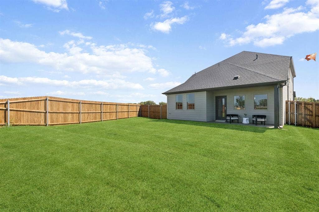 Backyard in the Magnolia home plan – REPRESENTATIVE PHOTO