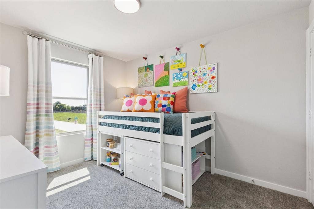 Bedroom in the Magnolia home plan – REPRESENTATIVE PHOTO