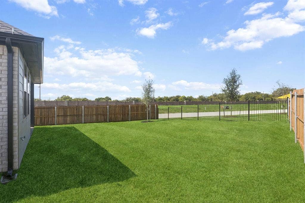 Backyard in the Magnolia home plan – REPRESENTATIVE PHOTO