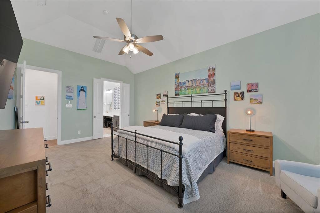 15032 Chipwood Drive, Aledo, TX 76008 Large Primary Bedroom, ceiling fan, custom shutters