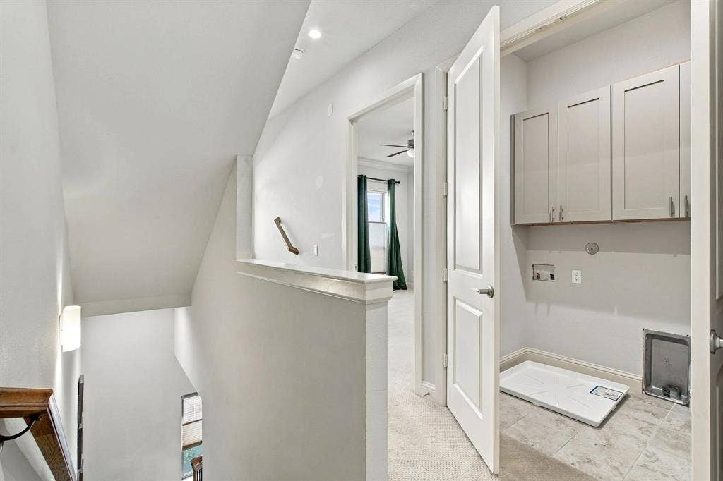 Laundry room on third level