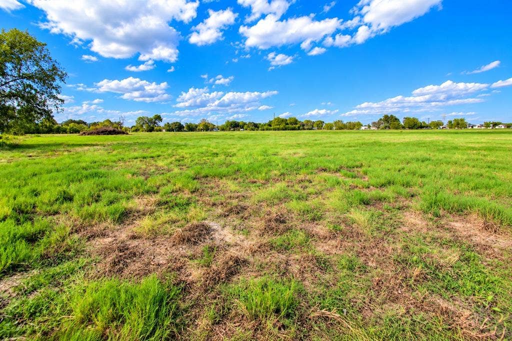 7697 County Road 4094, Scurry, TX 75158 Expansive plot of land featuring cleared acreage and mature perimeter trees
