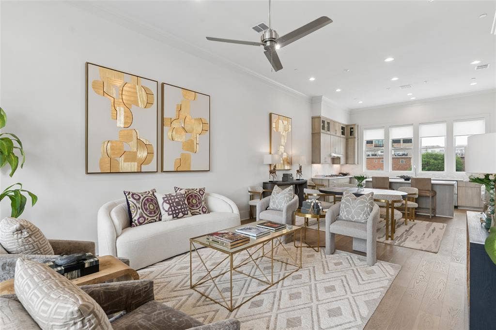 2401 Canton Street, #1002, Dallas, TX 75201 Image of model home with similar layout.