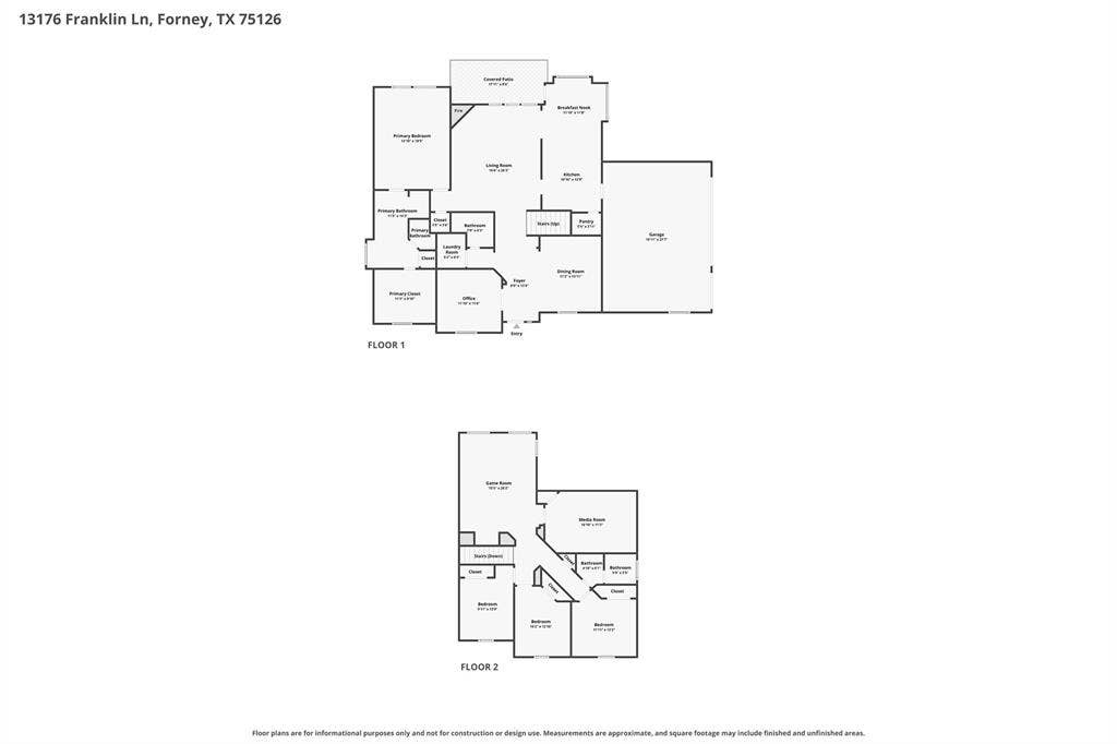 13176 Franklin Lane, Talty, TX 75126 Floor plan