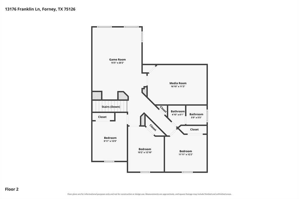 13176 Franklin Lane, Talty, TX 75126 Floor plan