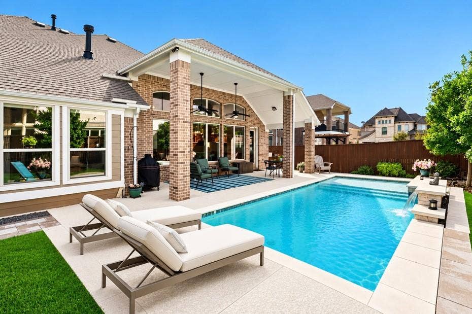 4824 Cedar Creek Drive, McKinney, TX 75070 Backyard and Pool