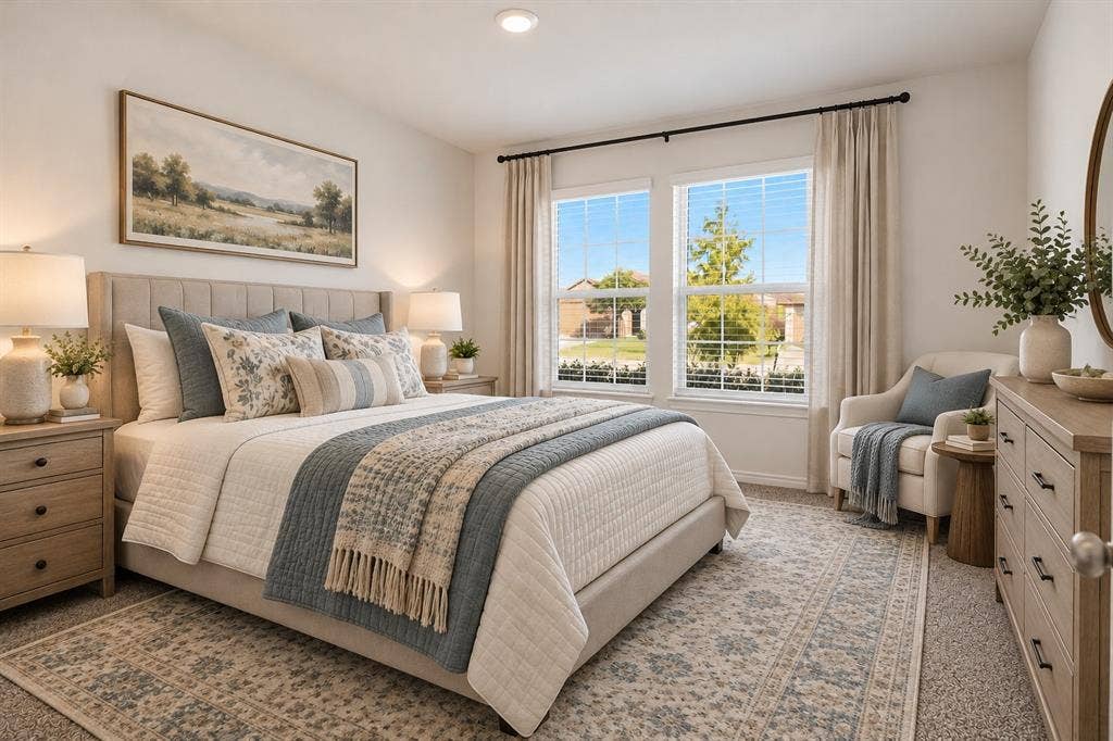 2316 French Street, Fate, TX 75189 Virtually staged front bedroom.