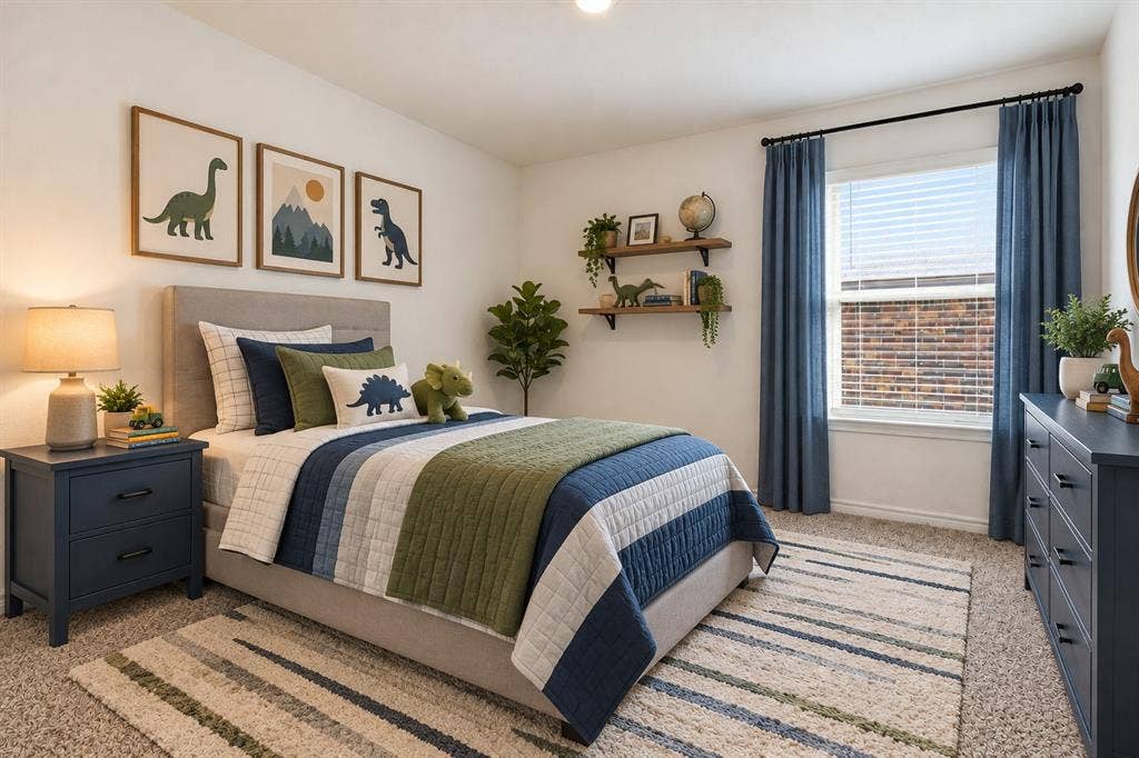 2316 French Street, Fate, TX 75189 Virtuallly staged second bedroom.