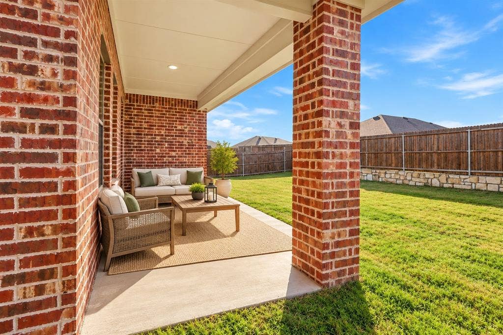 2316 French Street, Fate, TX 75189 Virtually stage back patio