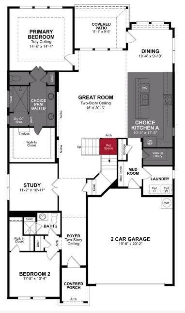 3746 Pinyon Pine Way, Midlothian, TX 76065 Beazer Homes Goodland Summerfield Floorplan.