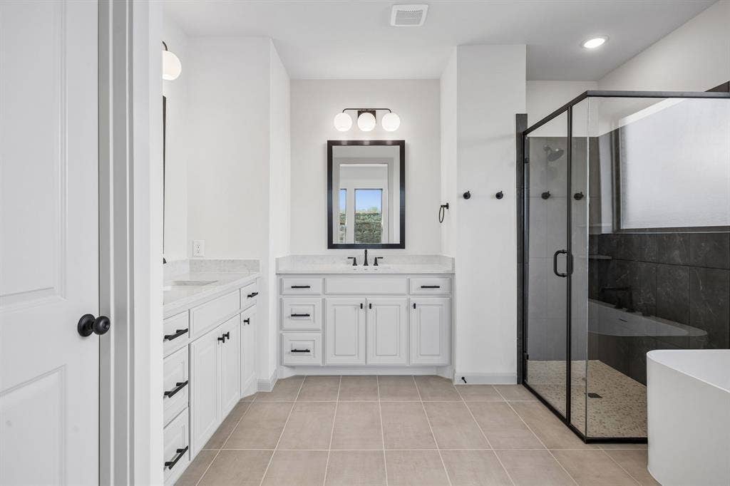 2444 Aurora Avenue, Celina, TX 75009 Offering classic finishes, this owner's bath will always be in style!