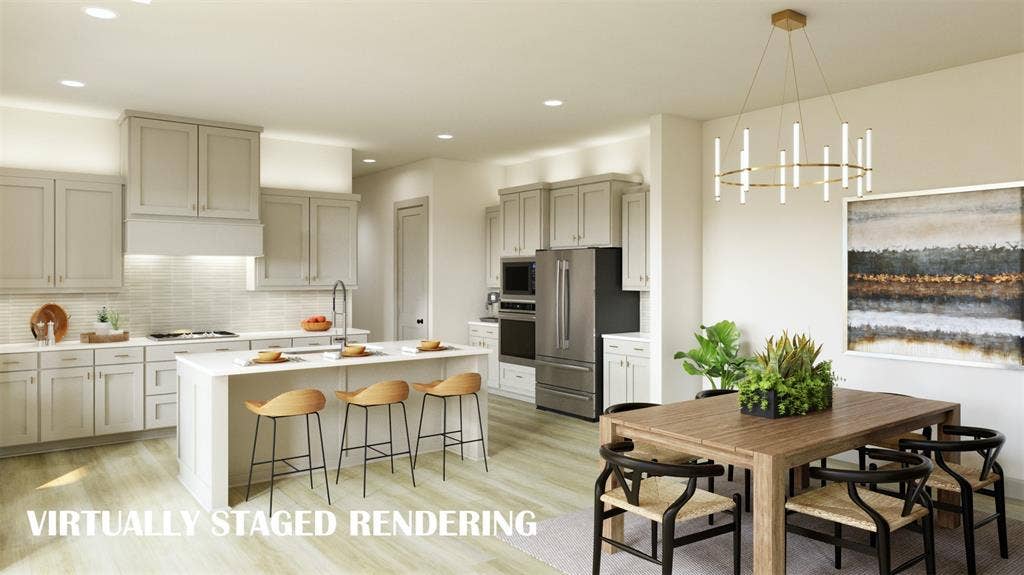 1386 Misted Mews, Frisco, TX 75033 Any chef would be proud to call this dream kitchen their own! VIRTUALLY STAGED RENDERING