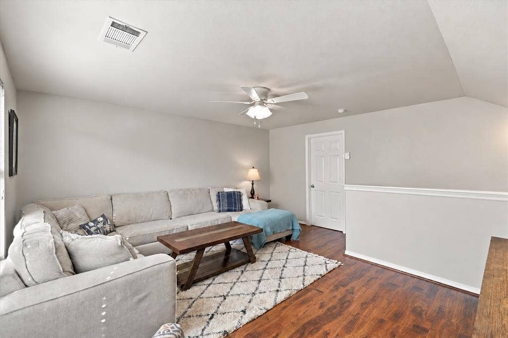 Second level family room that is huge! Great for families, secondary living, crafts, etc.