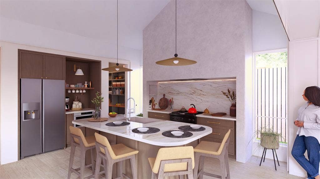 2626 Fernwood Avenue, Dallas, TX 75216 Rendering of the Kitchen
