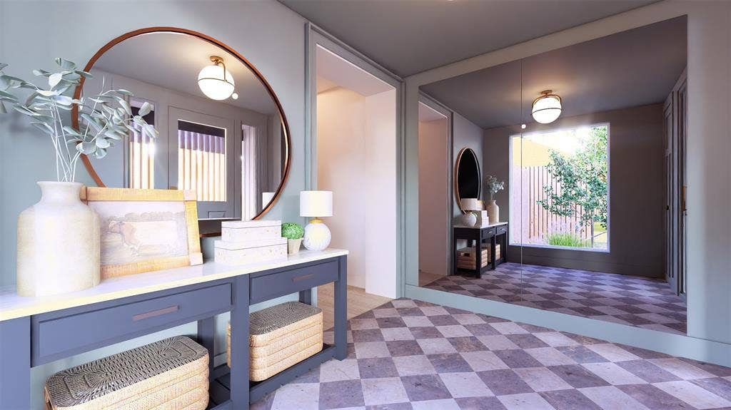 2626 Fernwood Avenue, Dallas, TX 75216 Rendering of the House Entry