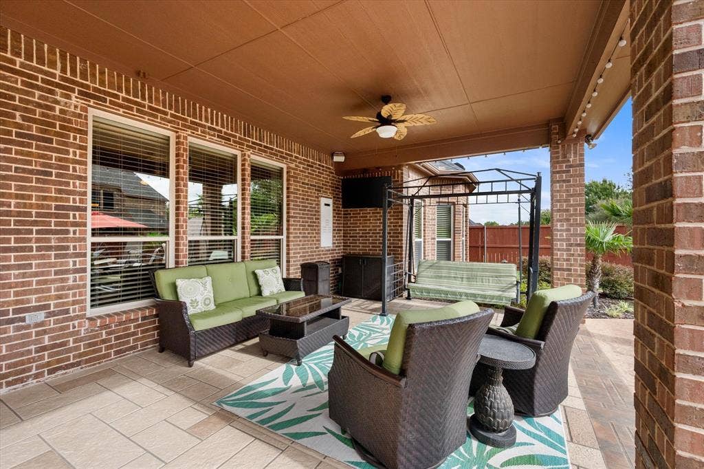 824 Rio Grande Drive, Mansfield, TX 76063 Have a blast on this large porch!