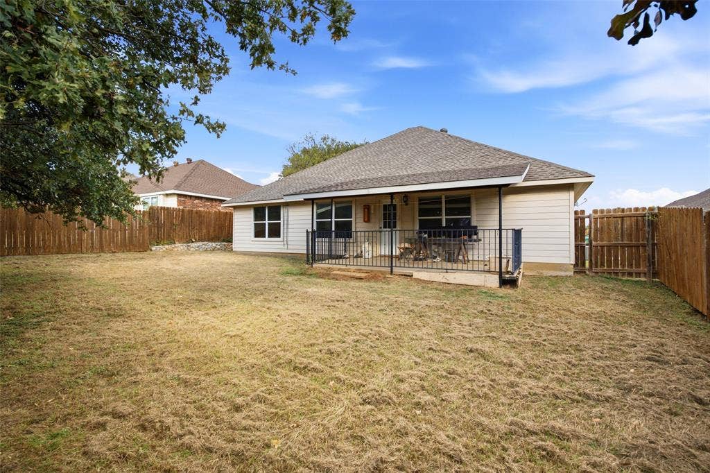 Huge backyard with covered patio