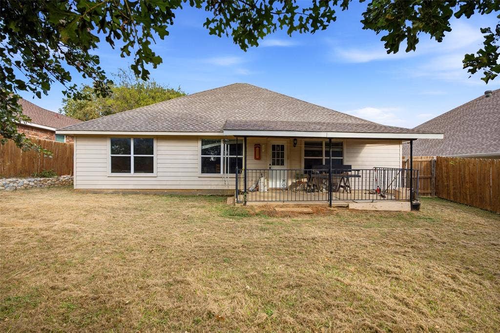 Huge backyard with covered patio