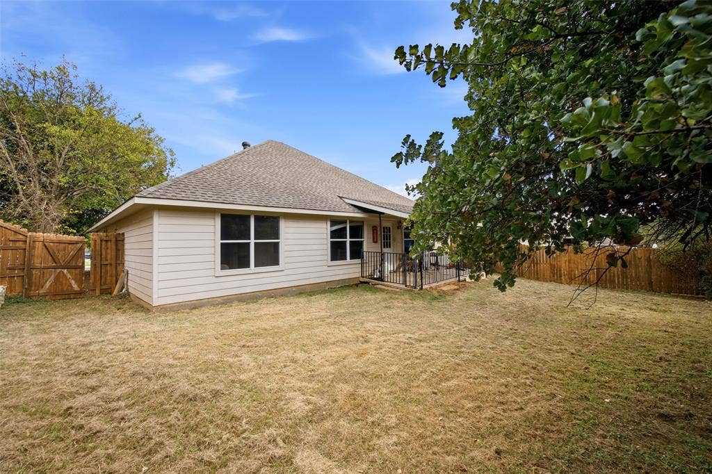 Huge backyard with covered patio