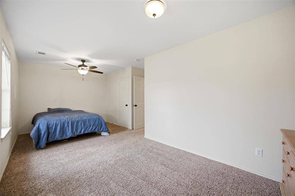 Bedroom #2 at the front of the home is huge!