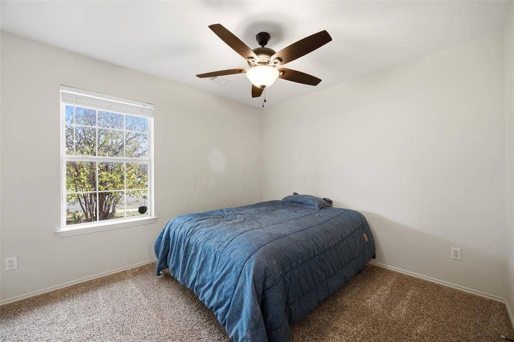 Bedroom #2 at the front of the home is huge!