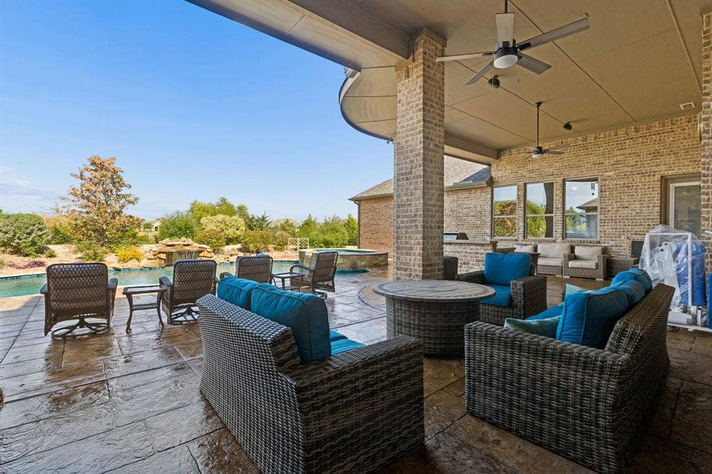 6405 Northridge Parkway, Parker, TX 75002 Covered Bank Patio