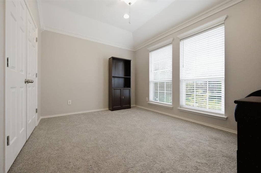 Bedroom #1 - top of the stairs to the right- windows facing street  this is a perfect study with can lights in ceiling and a large closet