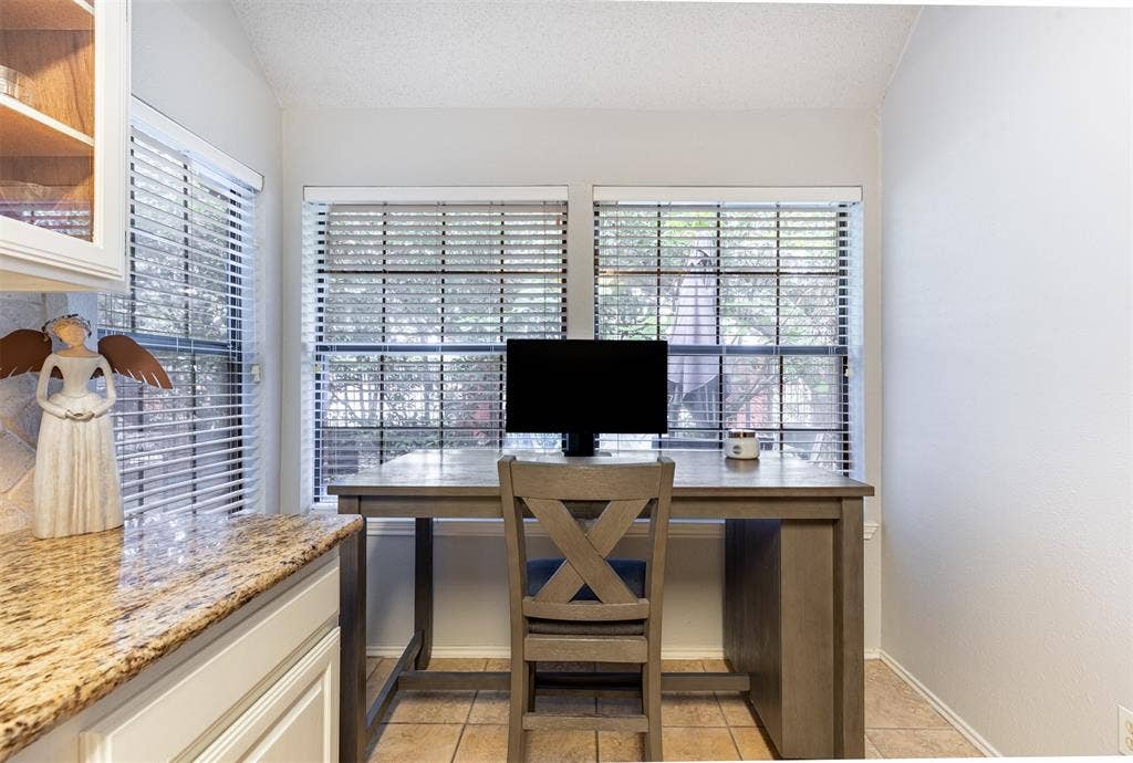 422 Santa Fe Trail, #11, Irving, TX 75063 This area of the kitchen is a great place for a work space - what a great view!