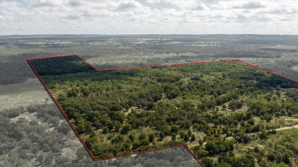 TBD County Road 136, Stephenville, TX 76401 Aerial view with boundary lines