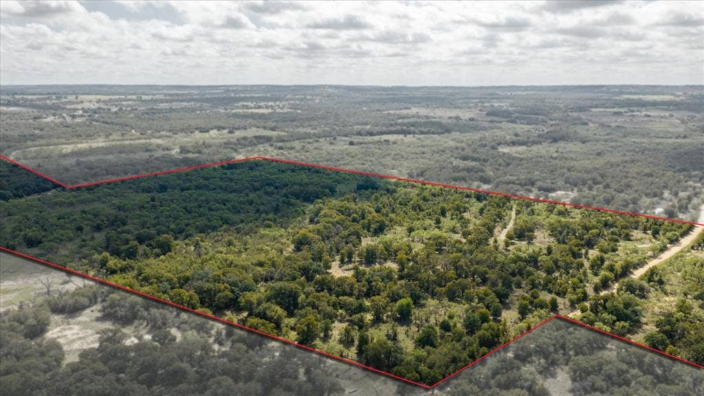 TBD County Road 136, Stephenville, TX 76401 Aerial view with boundary lines
