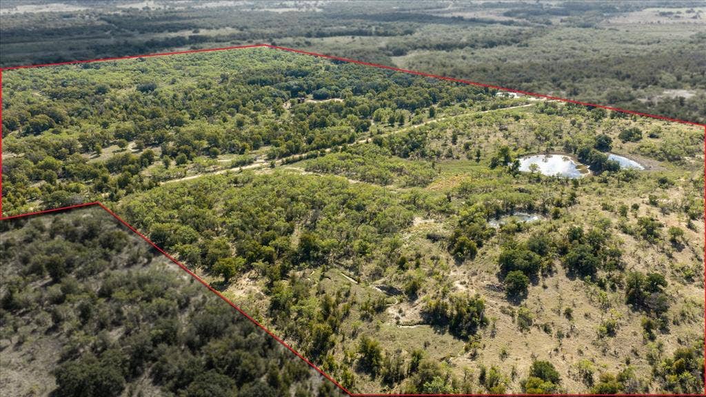 TBD County Road 136, Stephenville, TX 76401 Aerial view with boundary lines