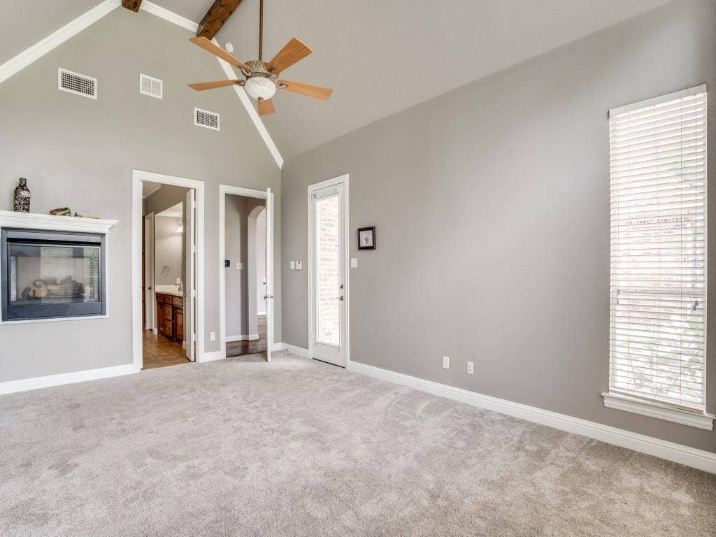 207 River Oaks, Combine, TX 75159 Primary Bed with 2-way Fireplace
