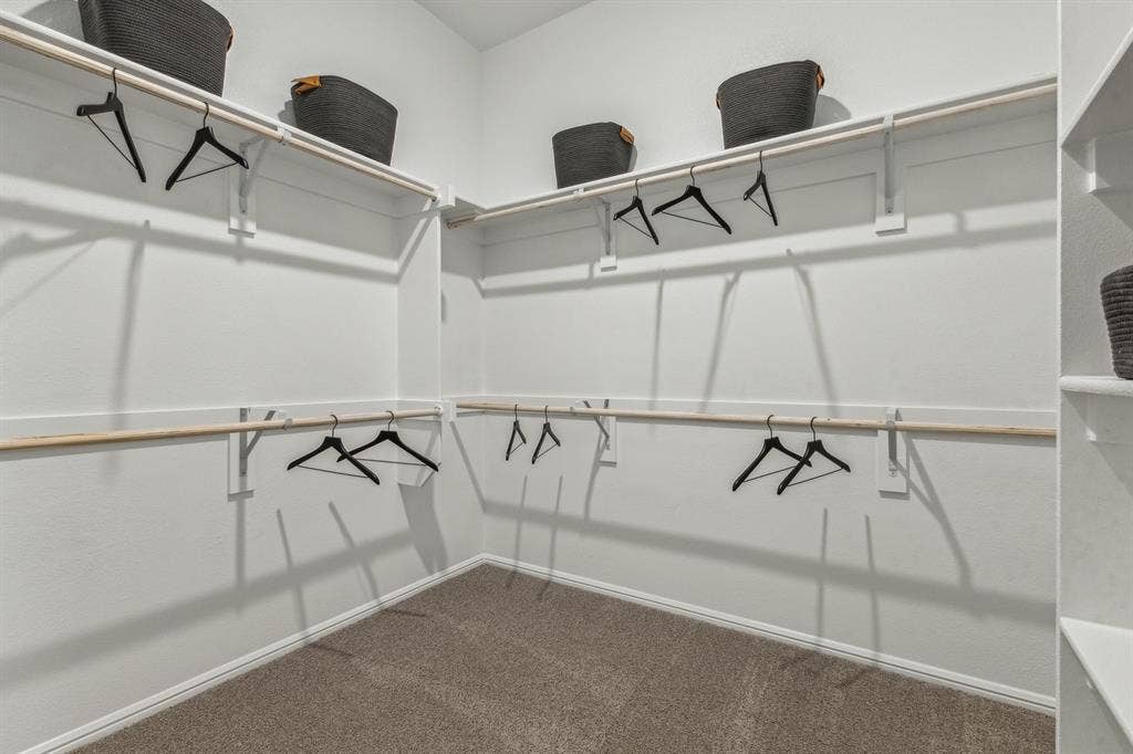 2015 Steeplechase Lane, Seagoville, TX 75159 Primary Closet in the Turquoise home plan – REPRESENTATIVE PHOTO