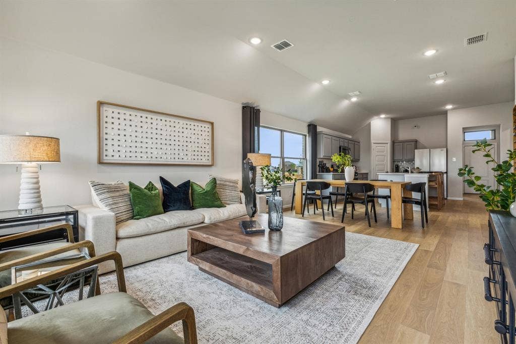 2015 Steeplechase Lane, Seagoville, TX 75159 Living Room in the Turquoise home plan – REPRESENTATIVE PHOTO