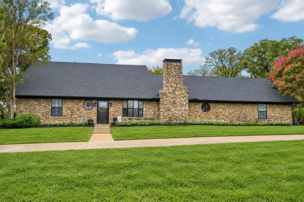 180 N Woodland Trail, Double Oak, TX 75077 Digitally Enhanced front yard