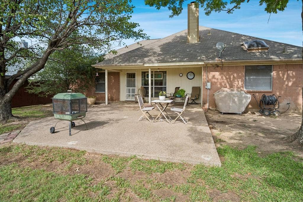 8920 Ashcraft Drive, North Richland Hills, TX 76182 Huge pation with electrical to add a hot tub or whatever else you want that requires electricity.