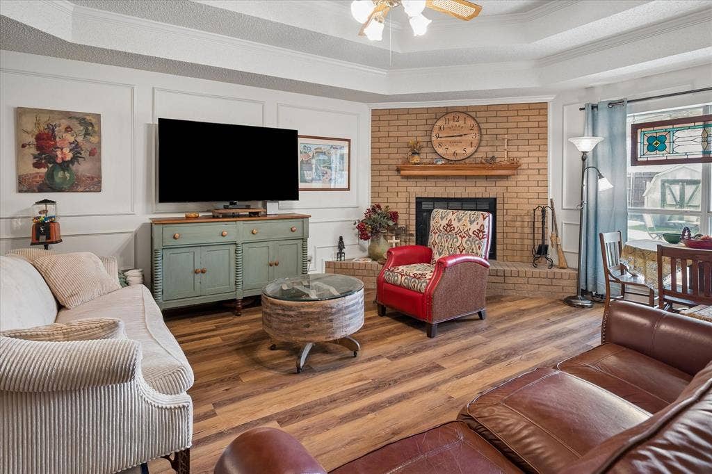 8920 Ashcraft Drive, North Richland Hills, TX 76182 Updated luxury vinyl plank flooring throughout.