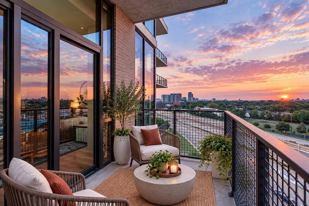 5656 N CENTRAL Expressway, #702, Dallas, TX 75206 How about evening cocktails on the balcony?