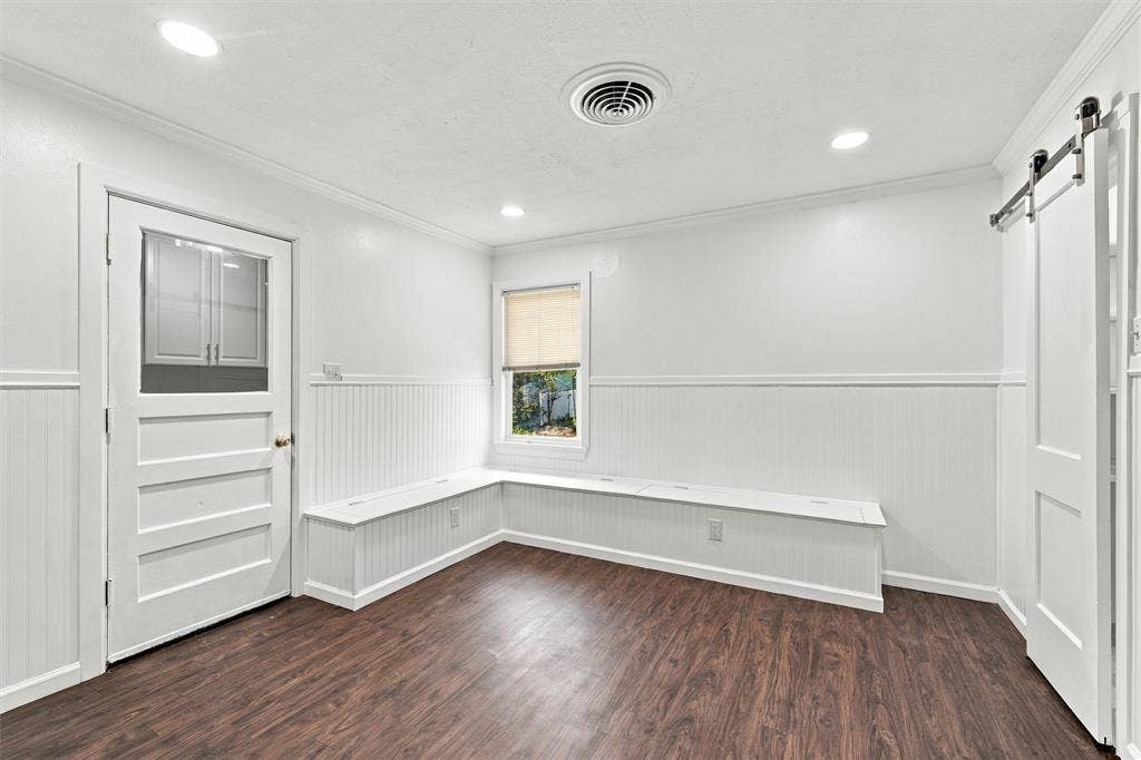 built in seating with storage
