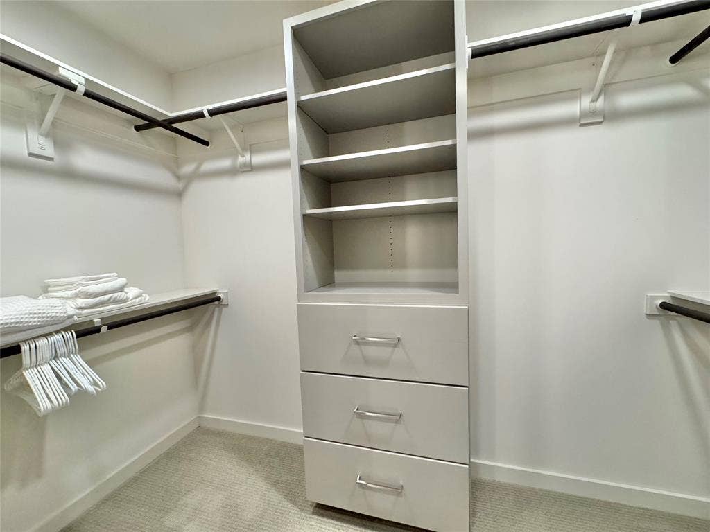 6911 Cowboys Way, #913, Frisco, TX 75034 Spacious closet with light carpet