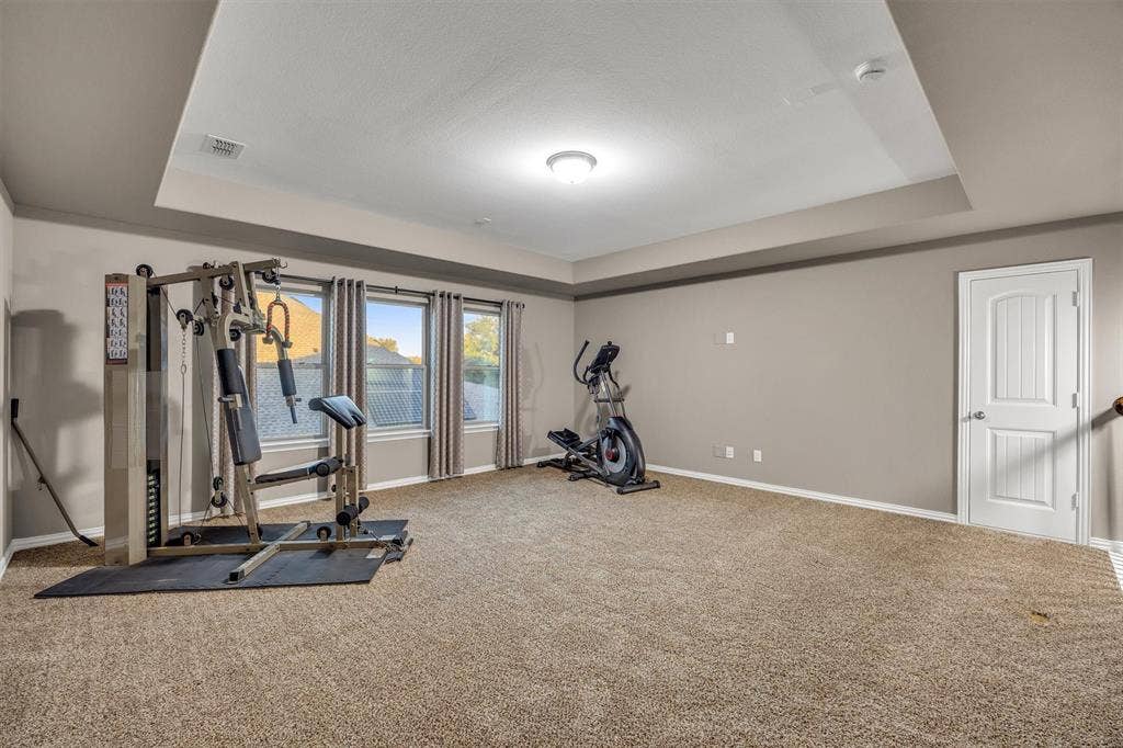 3014 Aurora Mist Drive, Little Elm, TX 75068 The upstairs flex room could be a bedroom or game room.