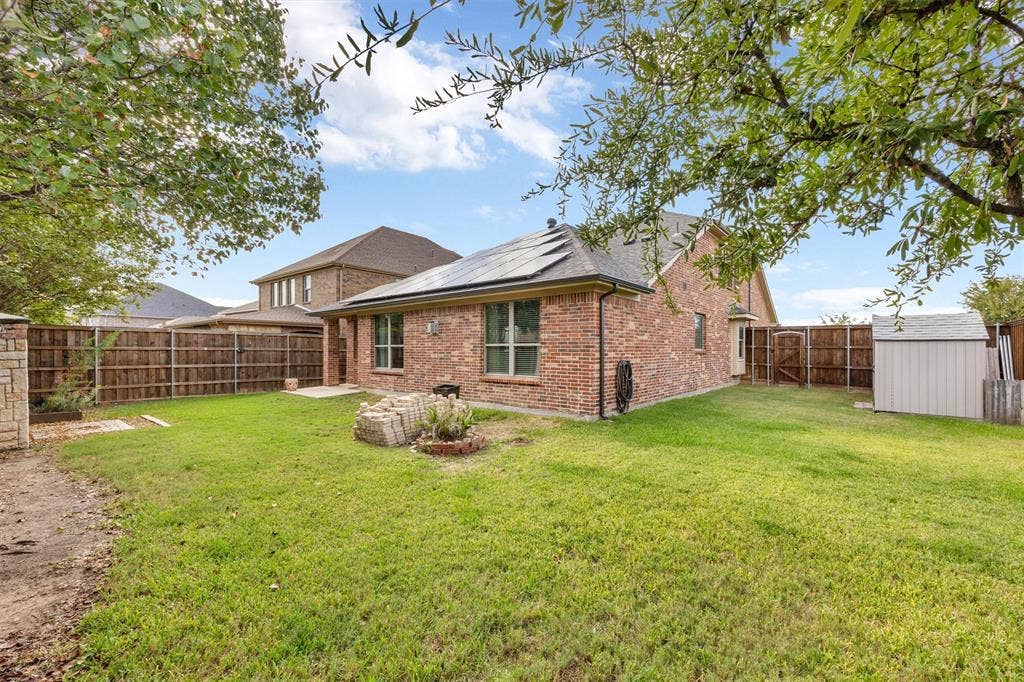 3014 Aurora Mist Drive, Little Elm, TX 75068 Solar will be paid off at closing and you will be able to take advantage of the low utility bills!