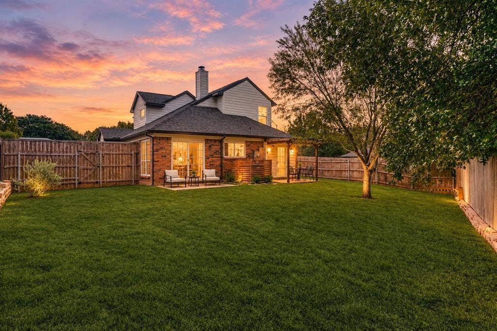 2607 Bayberry Lane, Euless, TX 76039 Virtual Staging-Patio Furnishings & HVAC Panels