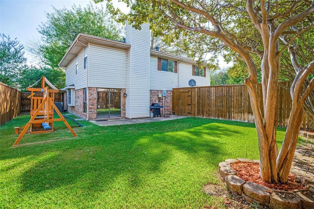 Spacious back yard.