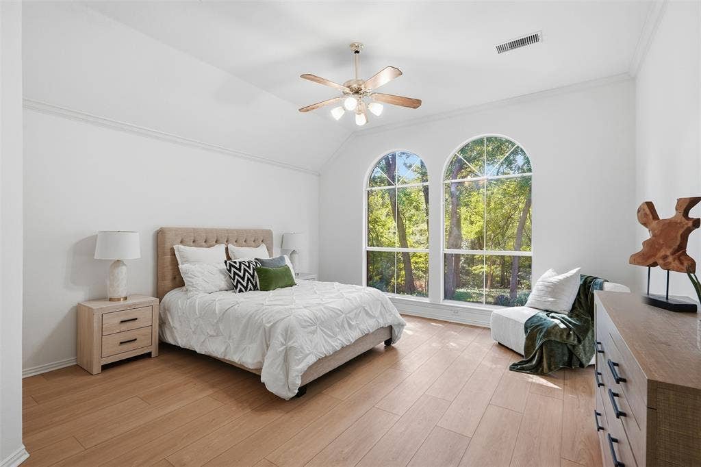 2902 Glen Hollow Court, McKinney, TX 75072 Primary bedroom is an oasis of calm! Look at that view!
