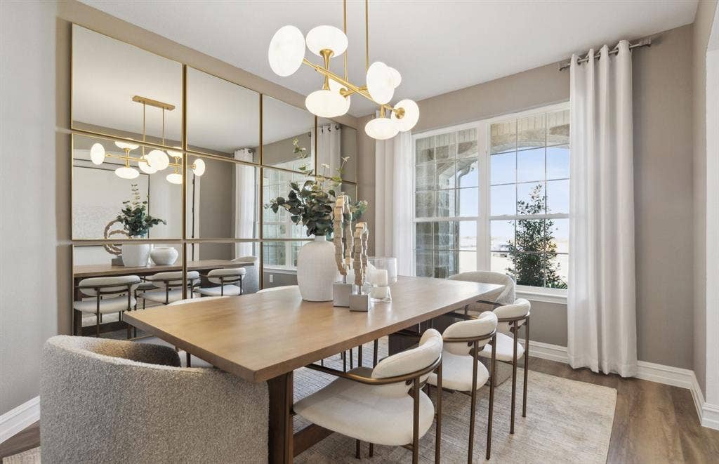 1500 Xavier Street, Anna, TX 75409 *Model Representation - Formal dining room with large windows