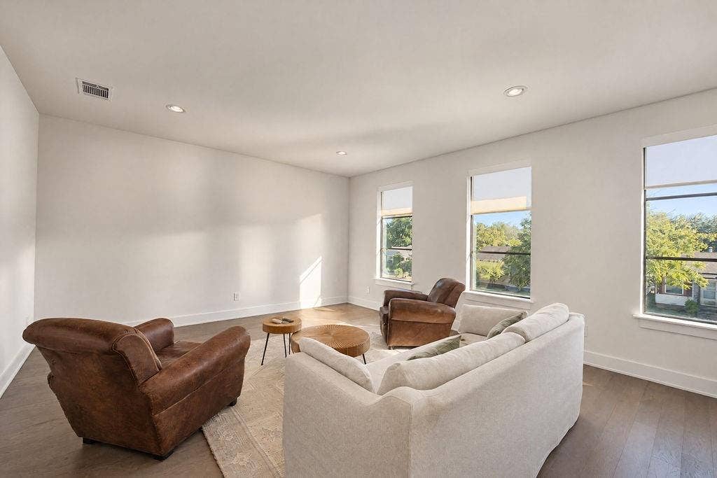 4515 Cowan Avenue, Dallas, TX 75209 Deep layout proportions in the game room easily accommodate lounge seating and gaming tables