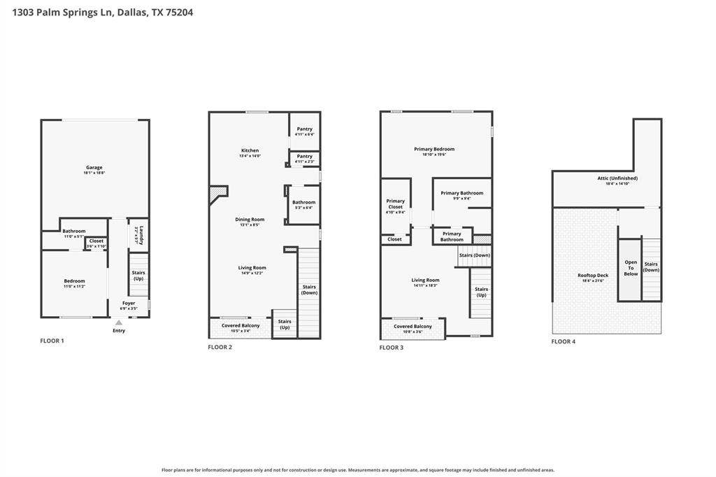 1303 Palm Springs Lane, Dallas, TX 75204 1303 Palm Springs Lane, Dallas, TX 75204